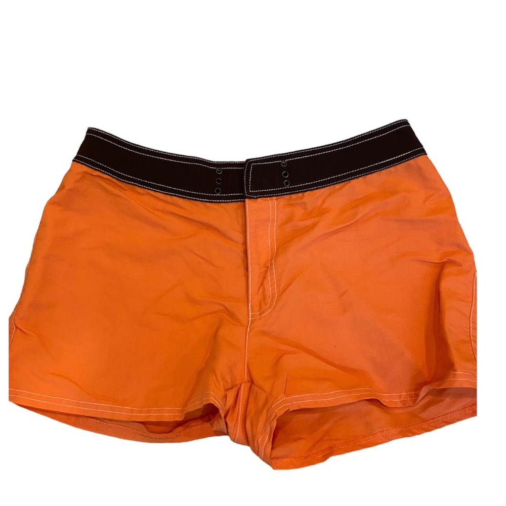 Gap Orange Blue Nylon Short Shorts M Summer Lightweight Athletic Casual Swim - Picture 2 of 6
